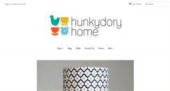 Desktop Screenshot of hunkydoryhome.co.uk