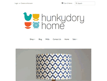 Tablet Screenshot of hunkydoryhome.co.uk